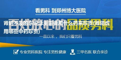 肾阴不及的东说念主需要用什么药来珍贵(肾阴虚用哪些中药珍贵)