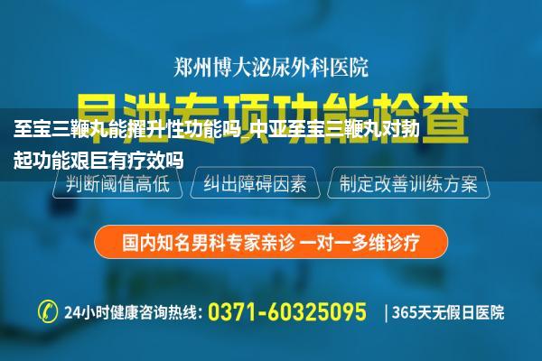 至宝三鞭丸能擢升性功能吗_中亚至宝三鞭丸对勃起功能艰巨有疗效吗